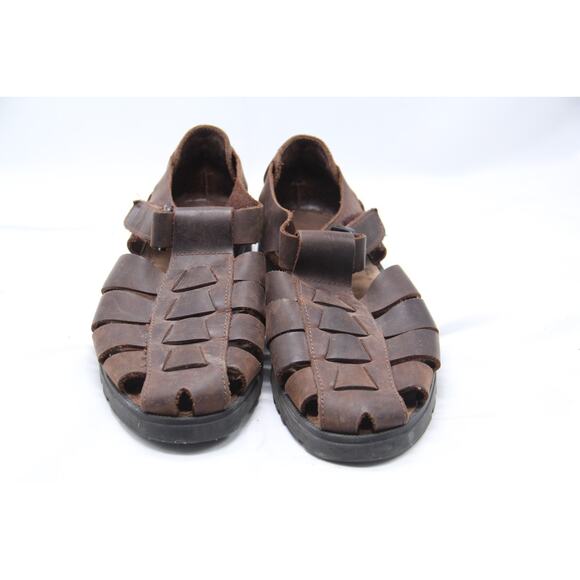 Bass Fishermen Sandals Mens Size 10.5 M Brown Leather Jakson Strap Comfort Shoes main image 5